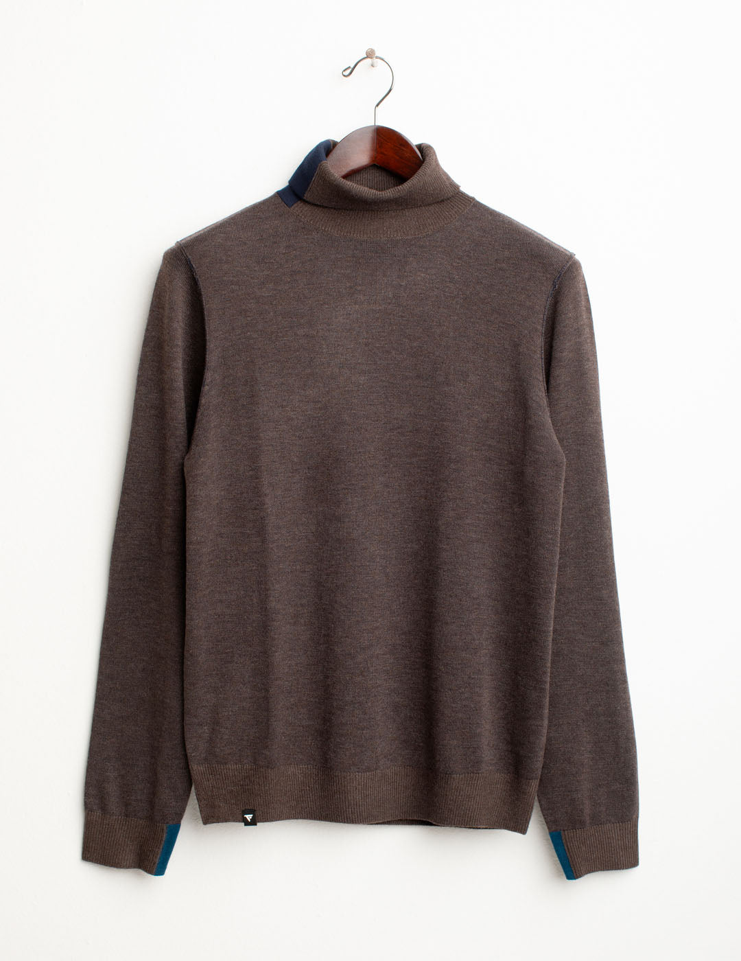 Vanisé turtleneck sweater man mud melange fm25w31md cc-a0108 Vanisé turtleneck sweater