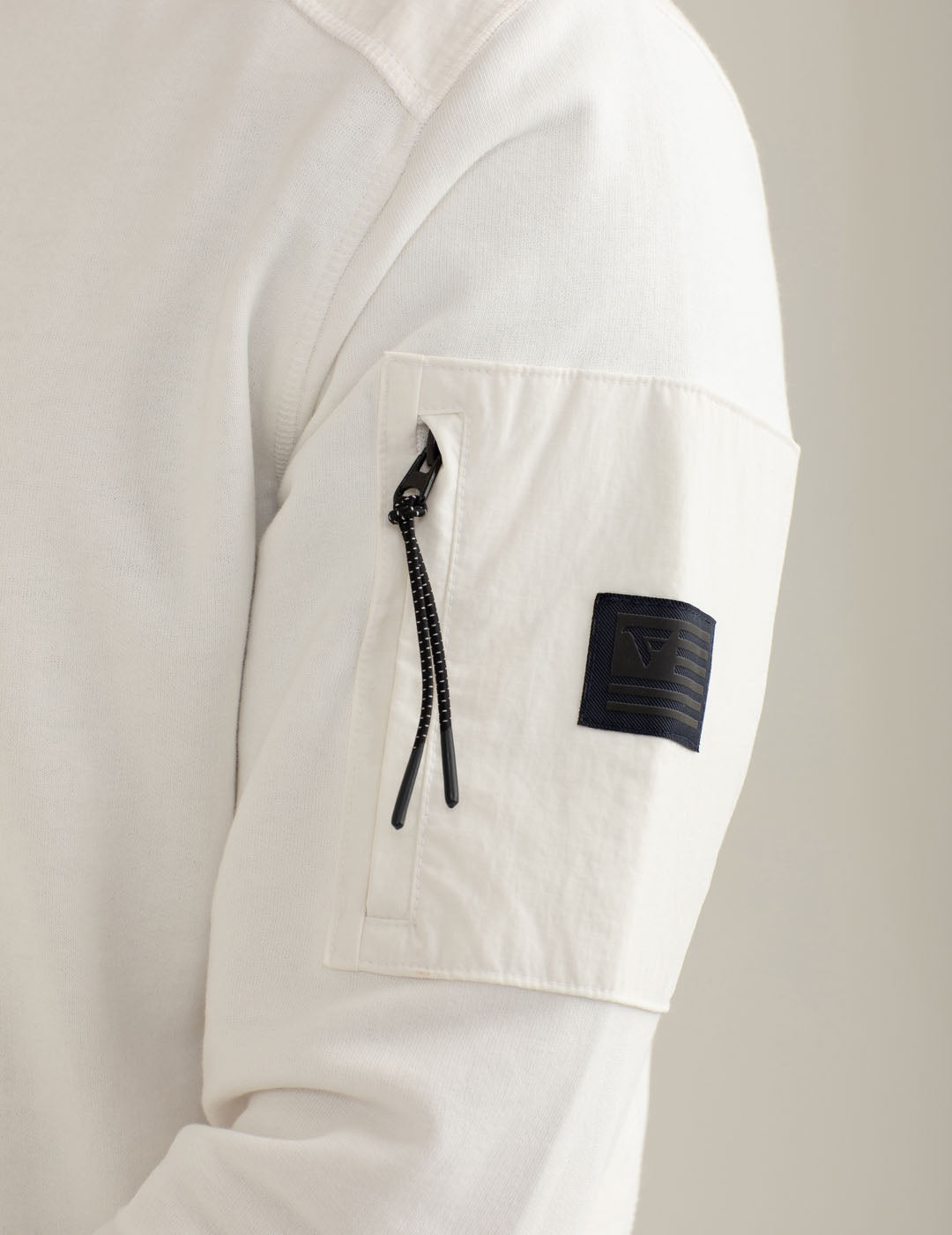 Felpa girocollo con dettagli utility uomo off white fm25w14fg cc-a0002 Felpa girocollo con dettagli utility