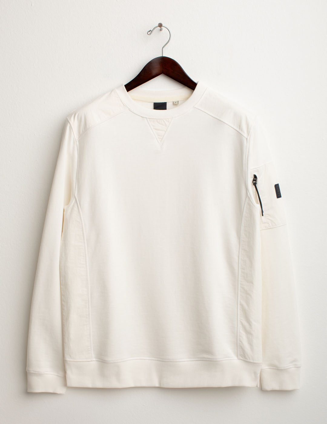 Felpa girocollo con dettagli utility uomo off white fm25w14fg cc-a0002 Felpa girocollo con dettagli utility