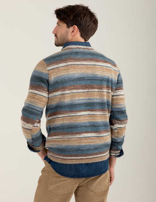 Mohair patterned sweater - back - 002