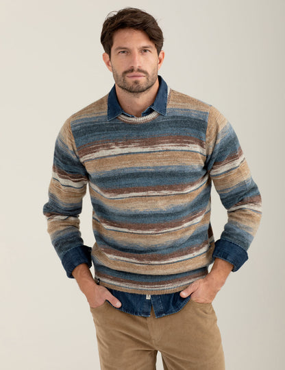 Shaded patterned sweater