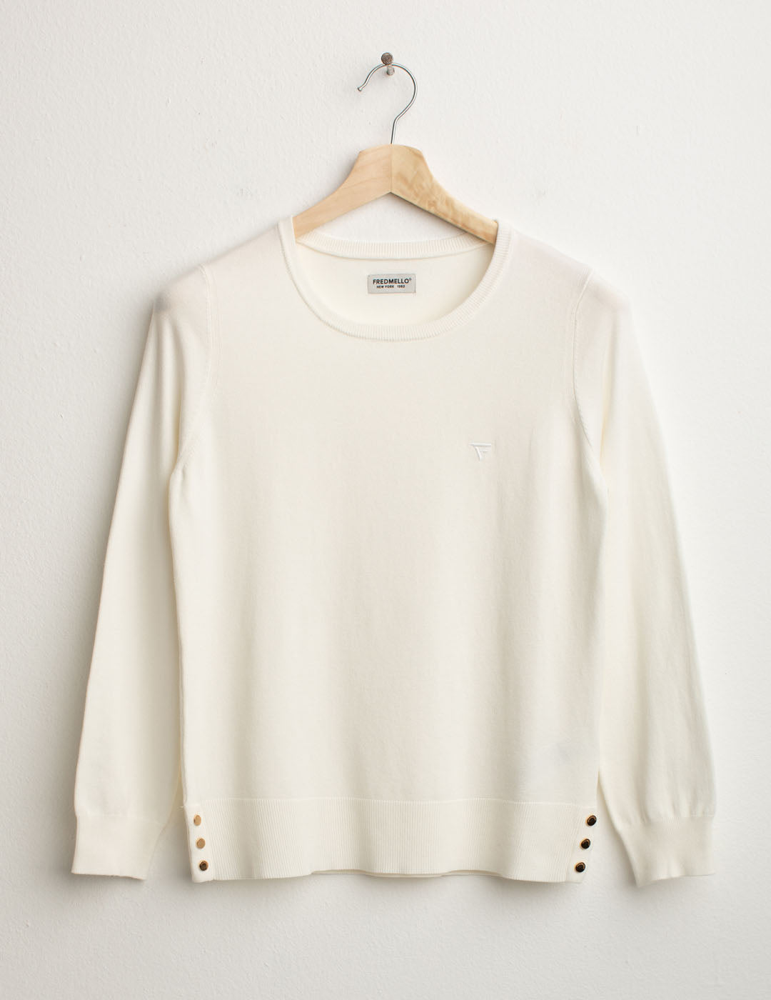 Maglia girocollo donna off white fw25w03mg cc-a0002 Maglia girocollo