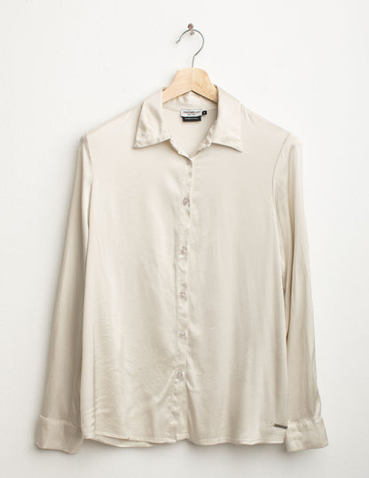 Camicia in raso stretch