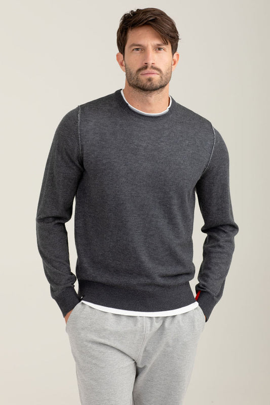 Vanisé sweater man antracite melange fm25w32mg cc-a0953