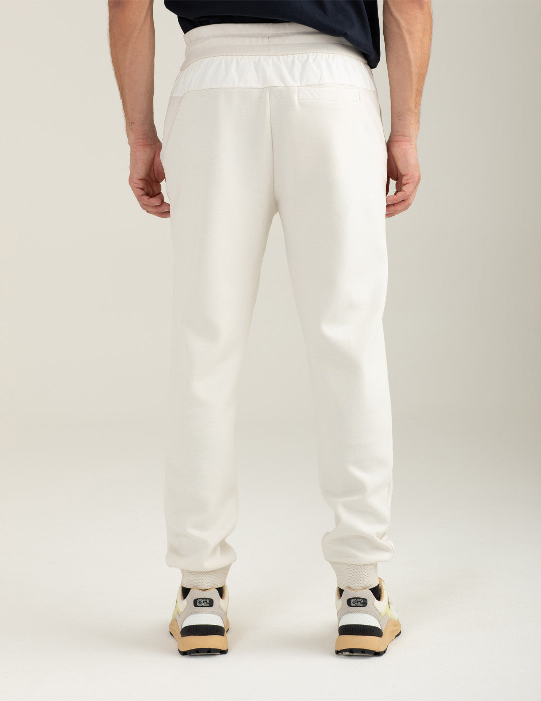 Pantalone in interlock con polsi uomo off white fm25w03pf cc-a0002 Pantalone in interlock con polsi