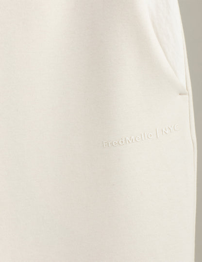 Pantalone in interlock con polsi