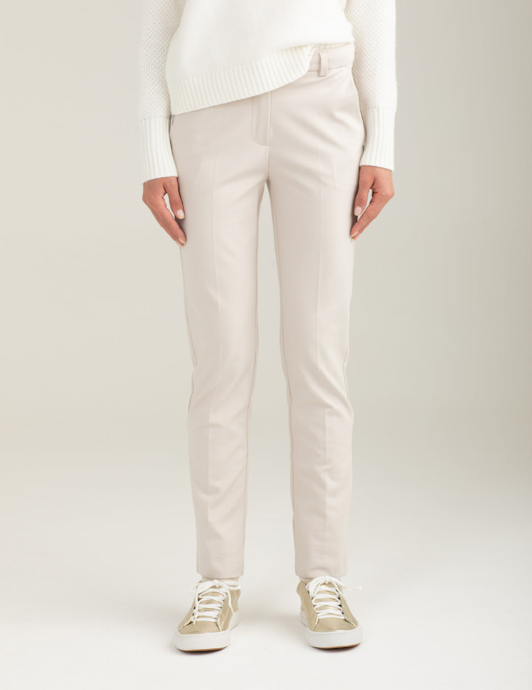 Pantalone a sigaretta in tintofilo donna off white fw25w13pu cc-a0002 Pantalone a sigaretta in tintofilo