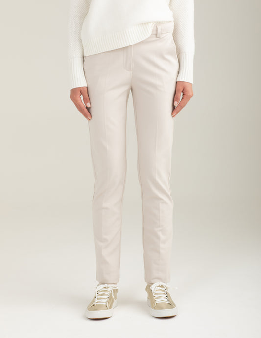 Yarn-dyed cigarette trousers woman off white fw25w13pu cc-a0002