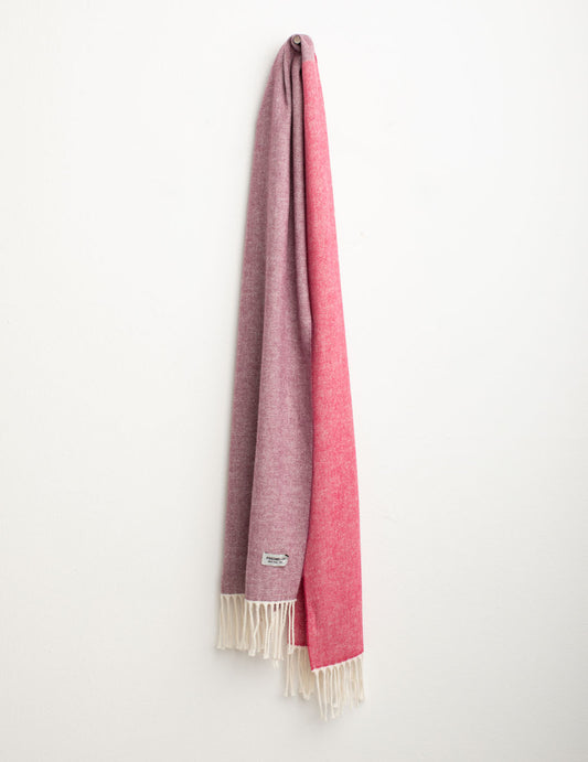 Two-tone pashmina with fringes woman fucsia fw25w02zs cc-a0408