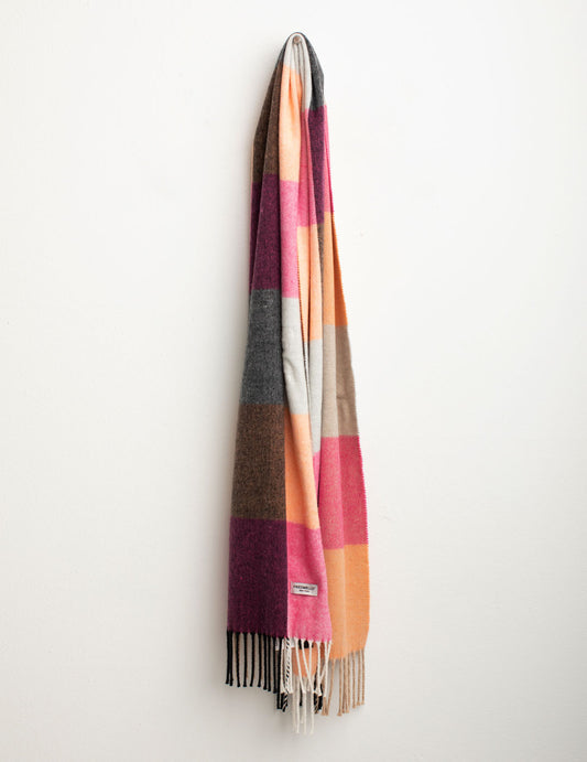 Macrocheck pashmina with fringes woman fucsia fw25w03zs cc-a0408