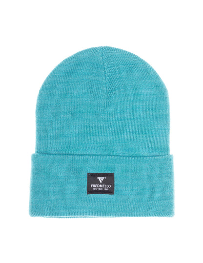 Double-layer knit beanie