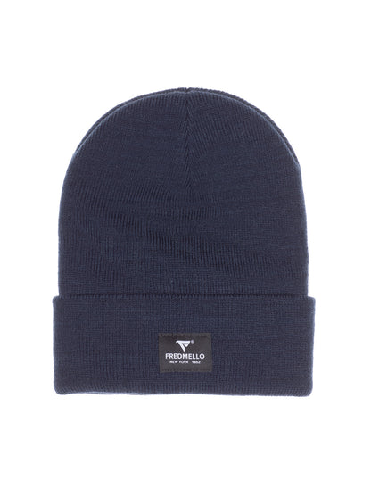 Double-layer knit beanie
