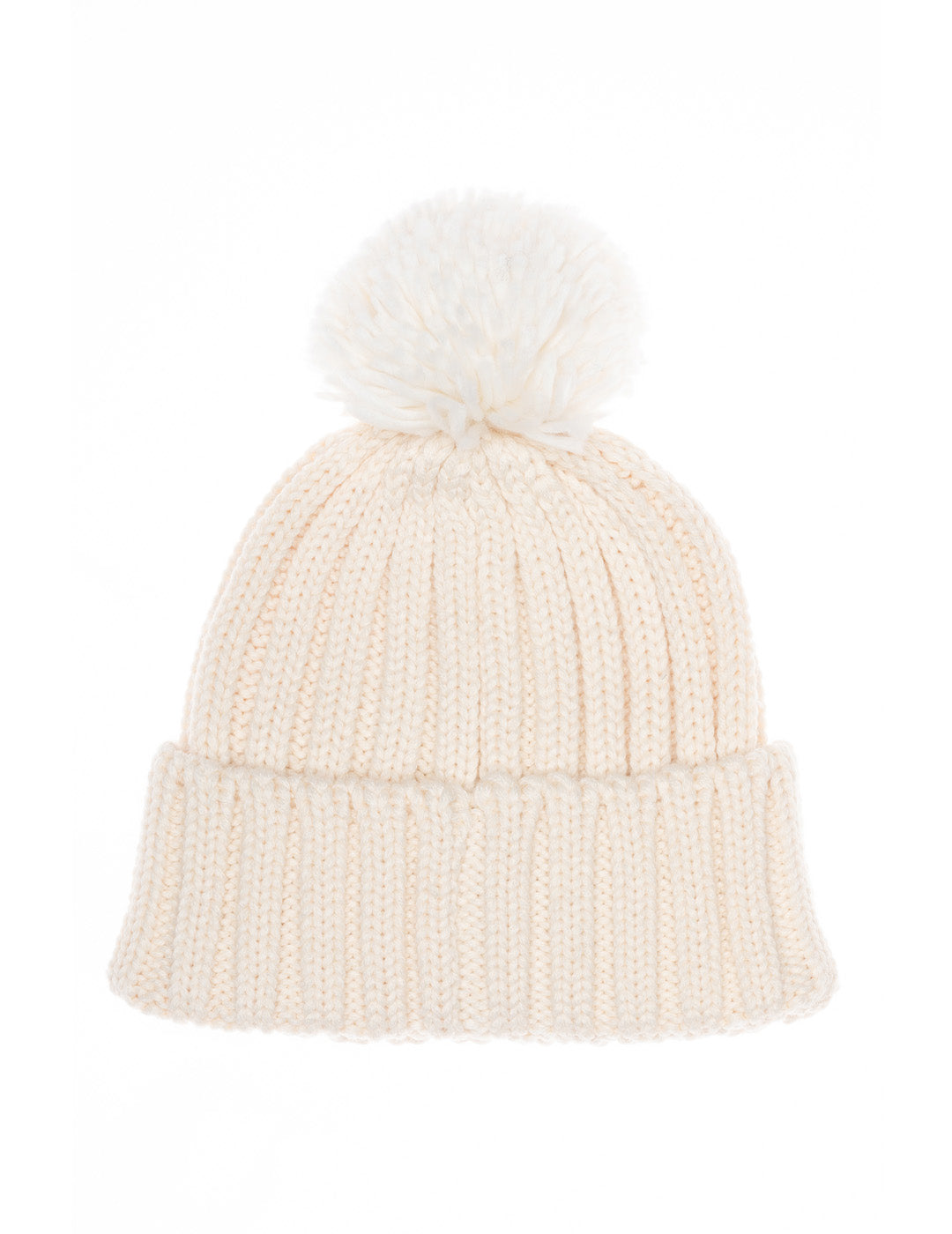 Ribbed knit beanie with pompom man off white fmvermont cc-a0002 Ribbed knit beanie with pompom