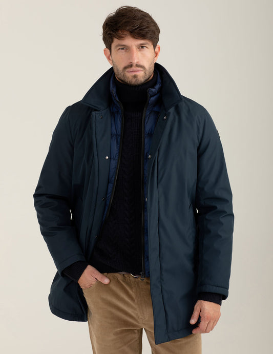 Jacket with quilted inner panel man blue fm25w02ku cc-a0601