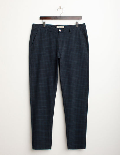 Checked chino trousers