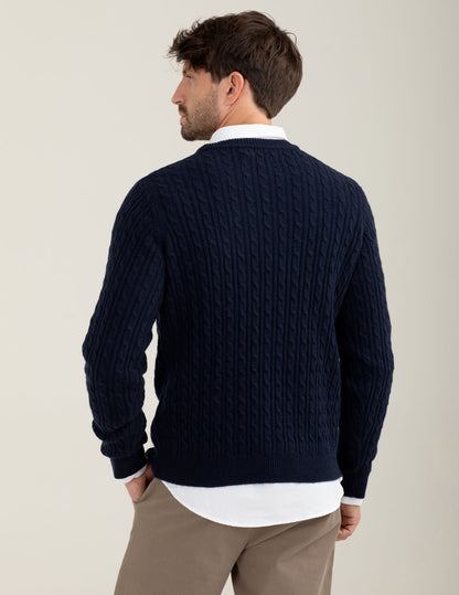 Maglia a trecce in lambswool
