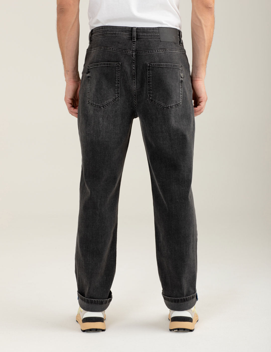 Pantalone in denim uomo dark gray fm25w21pd cc-a0903 Pantalone in denim