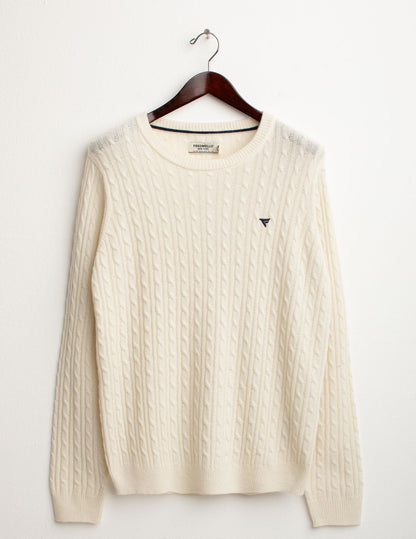 Maglia a trecce in lambswool