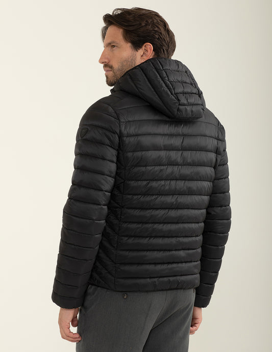 Ripstop hooded puffer jacket - back - 002