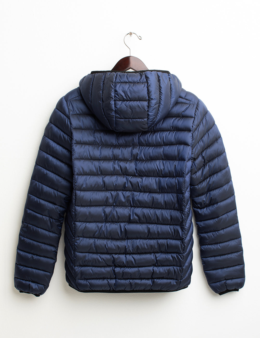 Piumino in ripstop con cappuccio uomo blue fm25w24kd cc-a0601 Piumino in ripstop con cappuccio