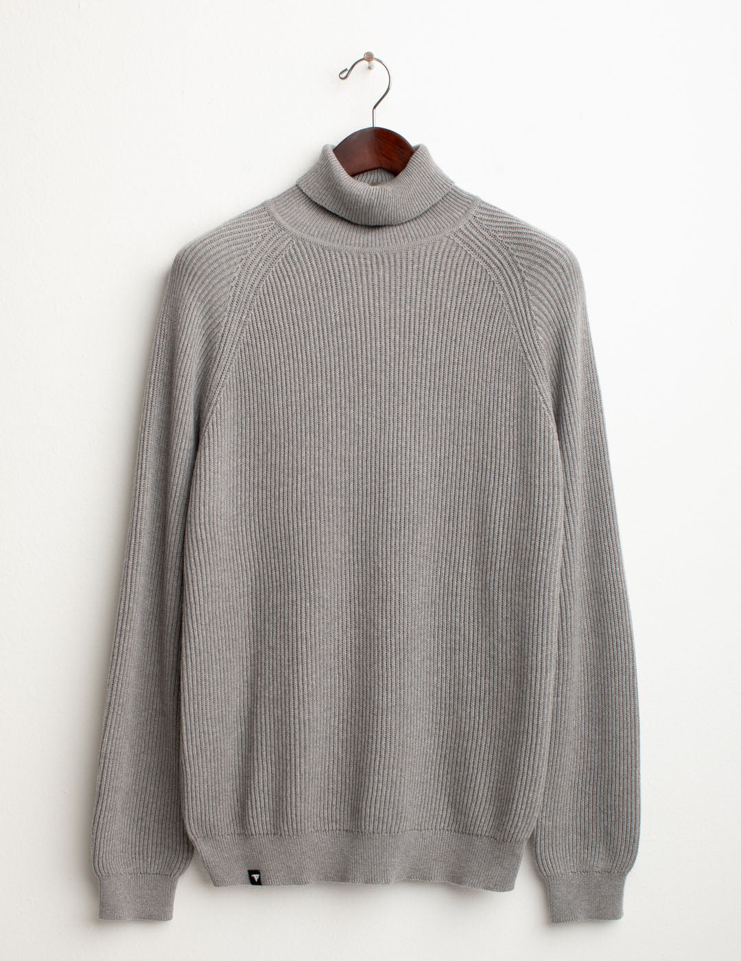 Turtleneck sweater man gray melange fm25w10md cc-a0901 Turtleneck sweater