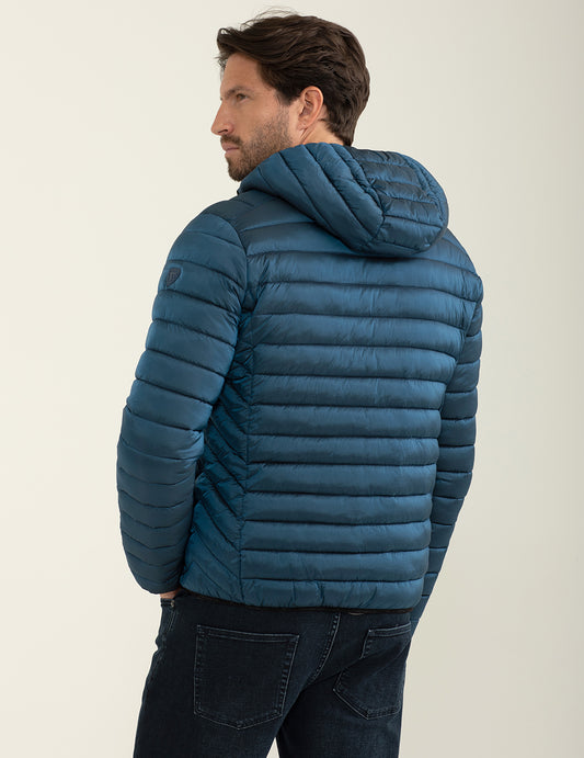 Ripstop hooded puffer jacket - back - 002