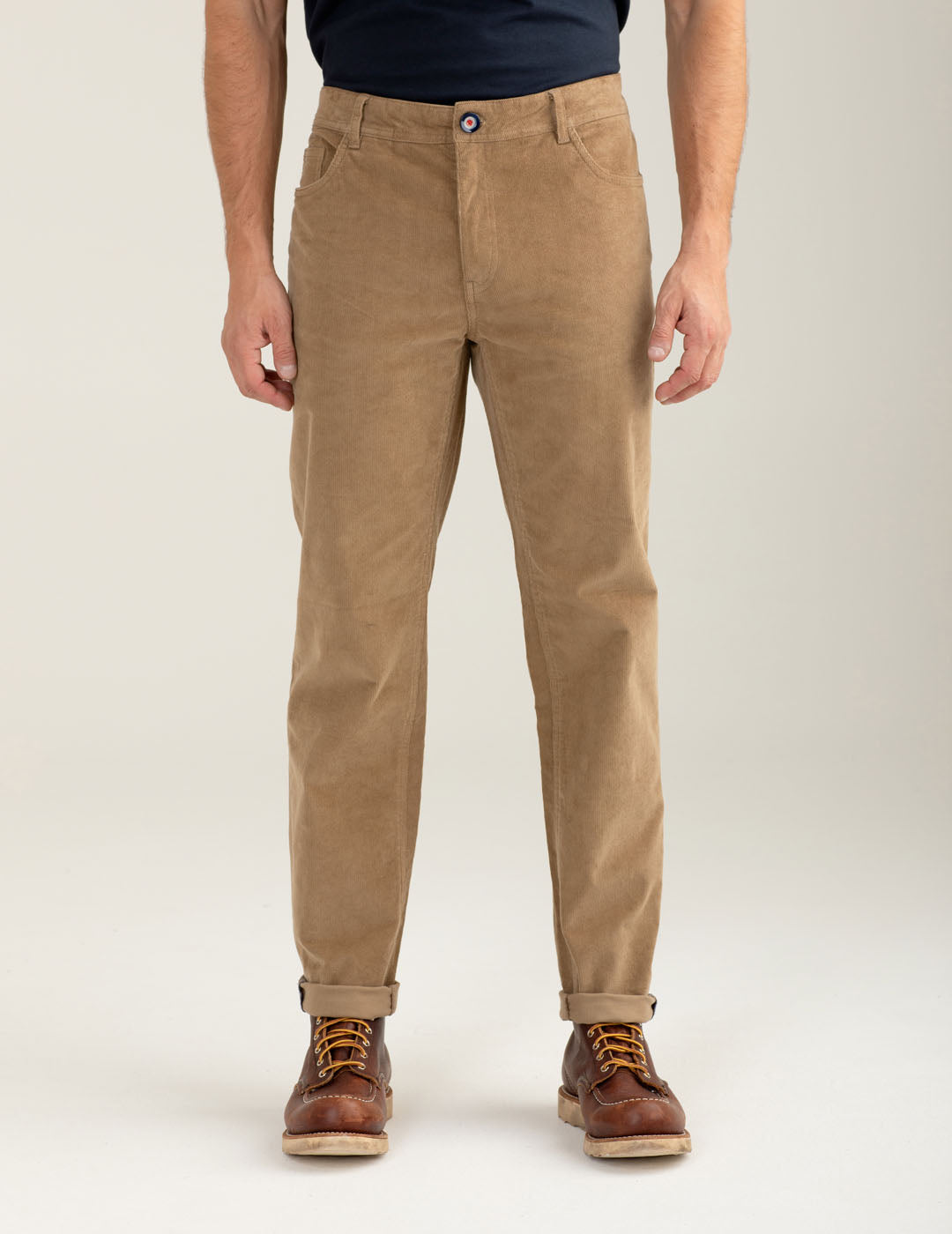 Pantalone chino in velluto a coste uomo honey fm25w12pu cc-a0154 Pantalone chino in velluto a coste