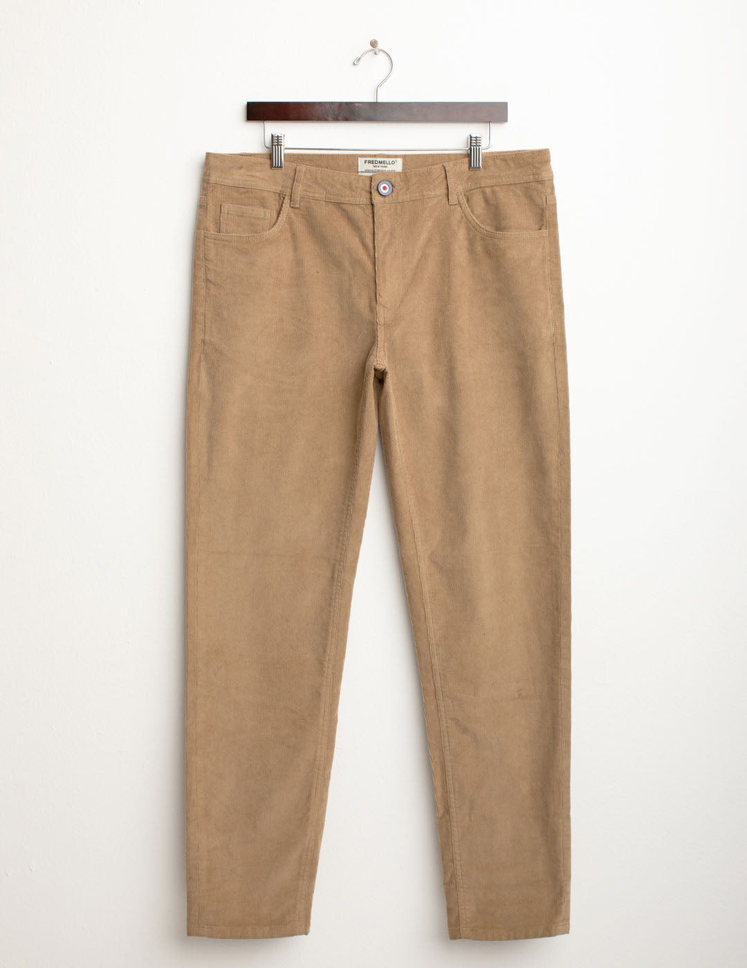 Pantalone chino in velluto a coste uomo honey fm25w12pu cc-a0154 Pantalone chino in velluto a coste