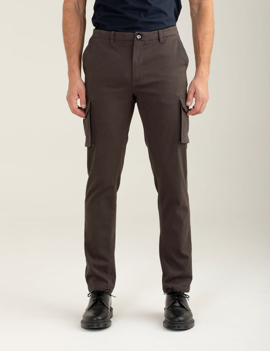 Pantalone cargo in gabardina tinto capo uomo air force fmdenaly cc-a0802