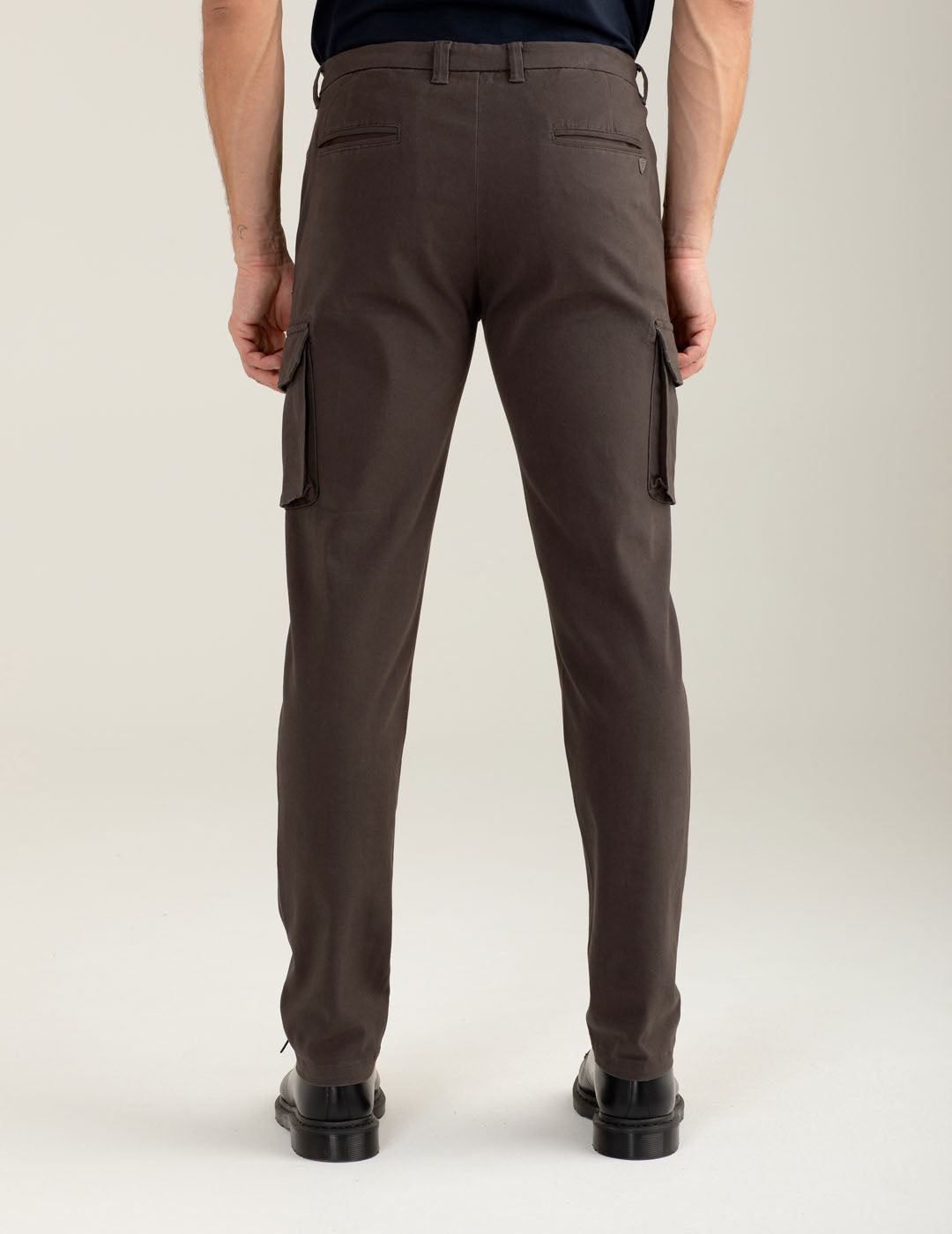 Pantalone cargo in gabardina tinto capo uomo air force fmdenaly cc-a0802 Pantalone cargo in gabardina tinto capo