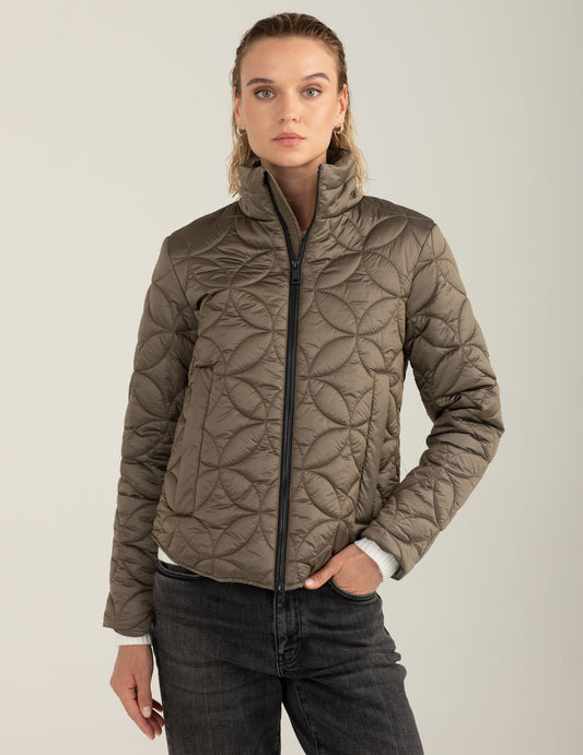 Quilted puffer jacket woman mud fw25w15ku cc-a0107