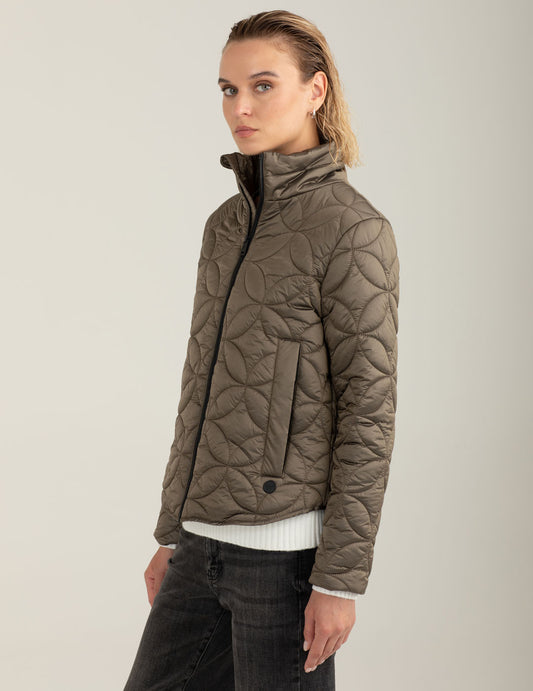 Quilted puffer jacket - back - 002