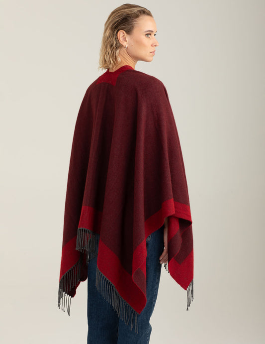 Fringed cape - back - 002