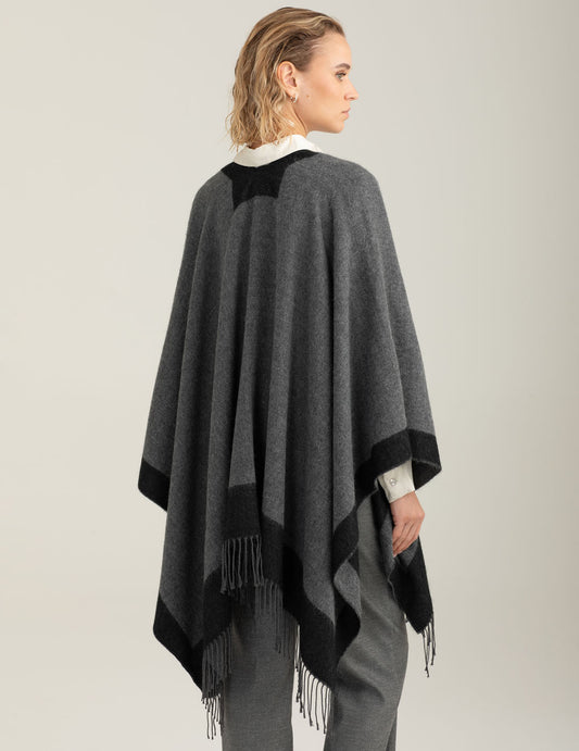 Fringed cape - back - 002