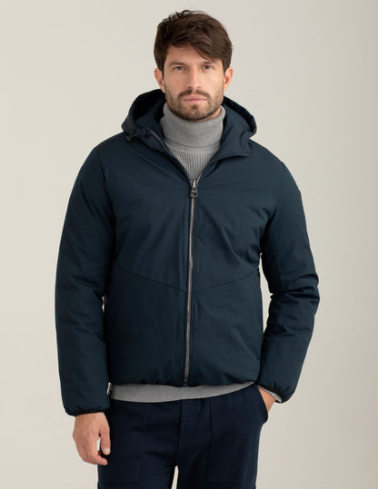 Reversible padded hybrid jacket