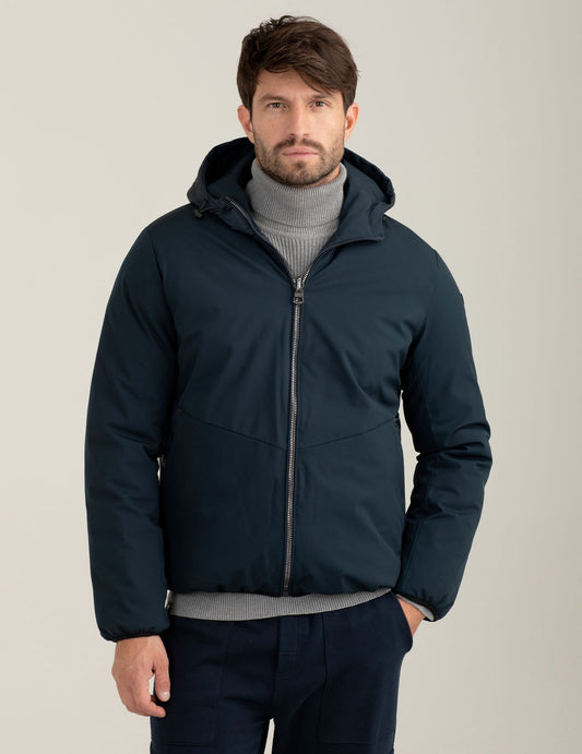 Reversible padded hybrid jacket man blue fm25w05ku cc-a0601