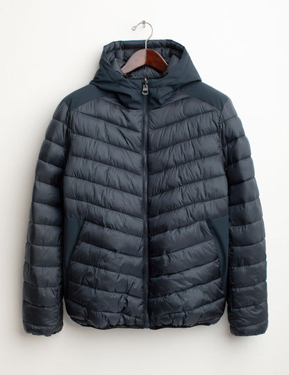 Reversible padded hybrid jacket