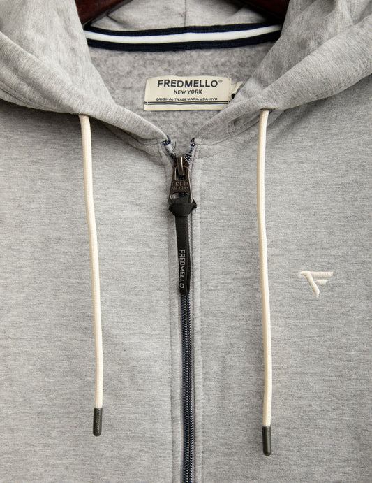 Felpa full zip con cappuccio - back - 002