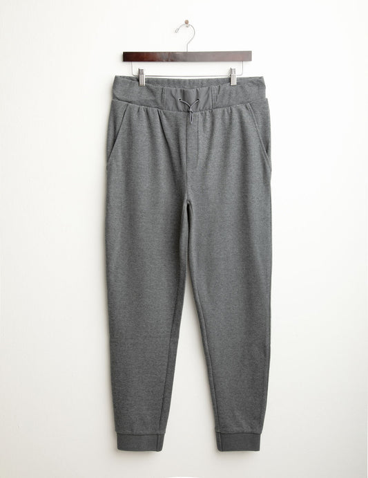 Pantalone in interlock con polsi uomo antracite melange fm25w03pf cc-a0953