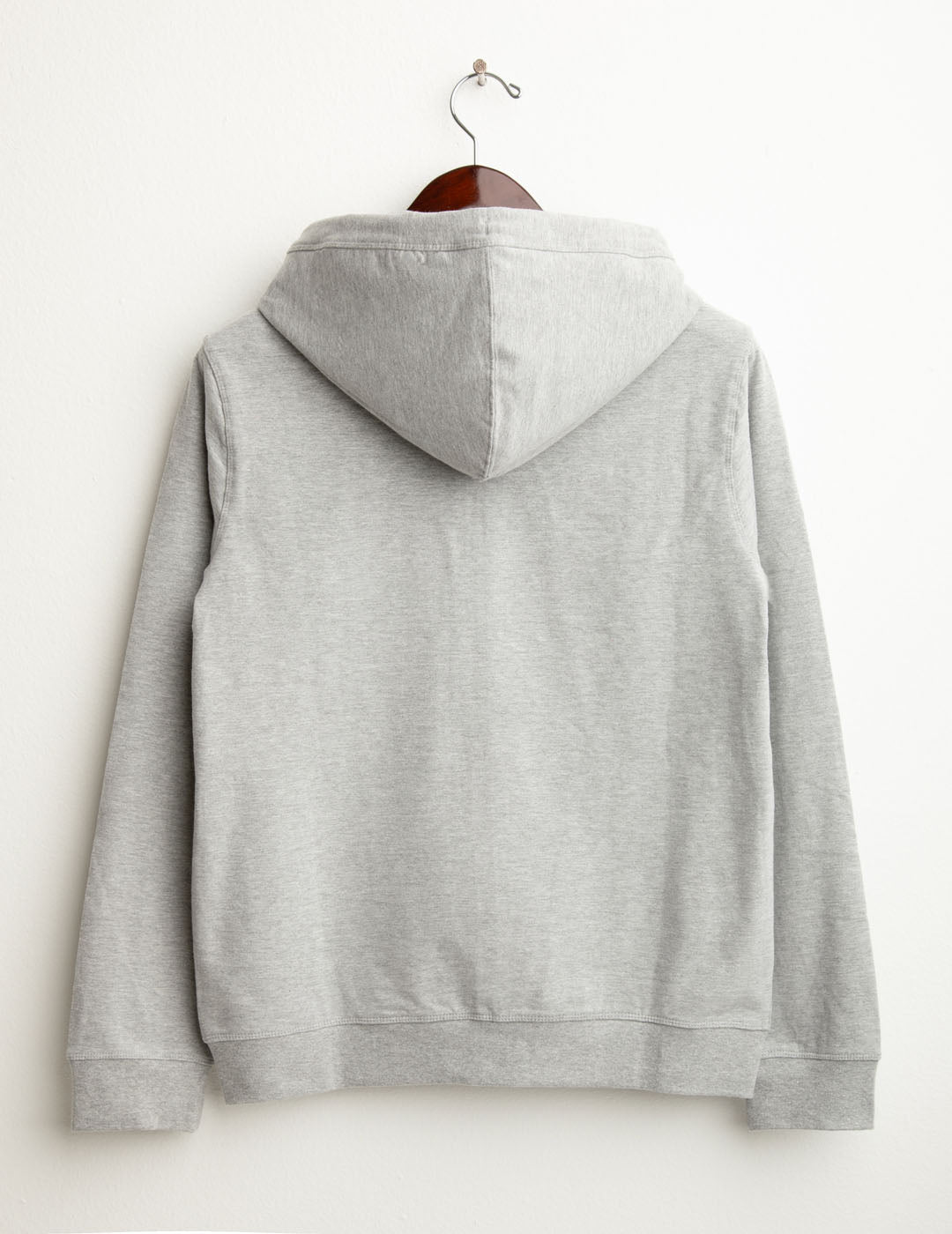 Felpa full zip con cappuccio uomo gray melange fm25w02fz cc-a0901 Felpa full zip con cappuccio