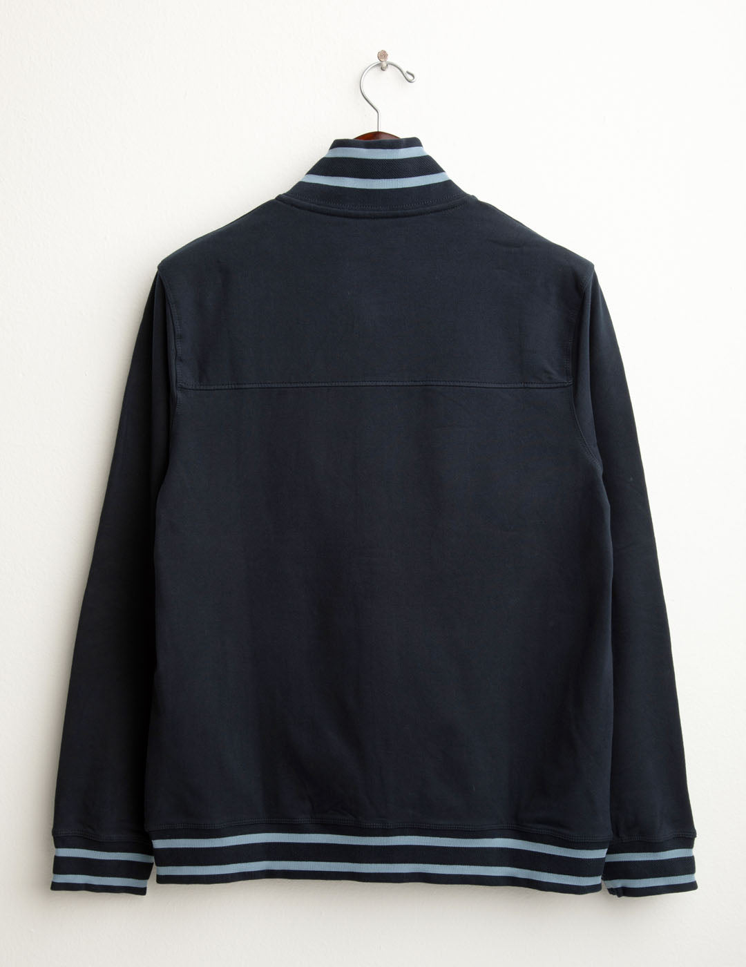 Felpa full zip con collo in piedi uomo blue fm25w03fz cc-a0601 Felpa full zip con collo in piedi