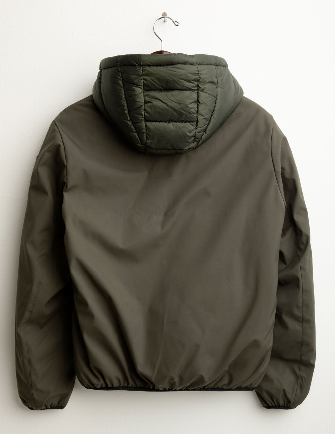 Giubbotto imbottito bimateriale reversibile uomo army fm25w05ku cc-a0804 Giubbotto imbottito bimateriale reversibile