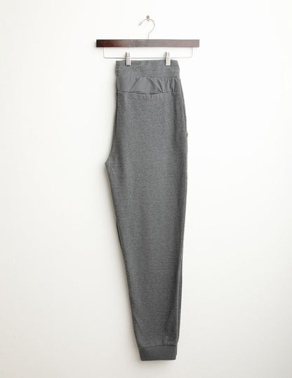 Pantalone in interlock con polsi