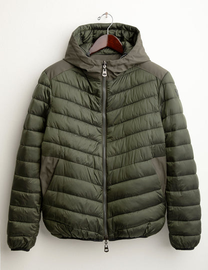 Giubbotto imbottito bimateriale reversibile