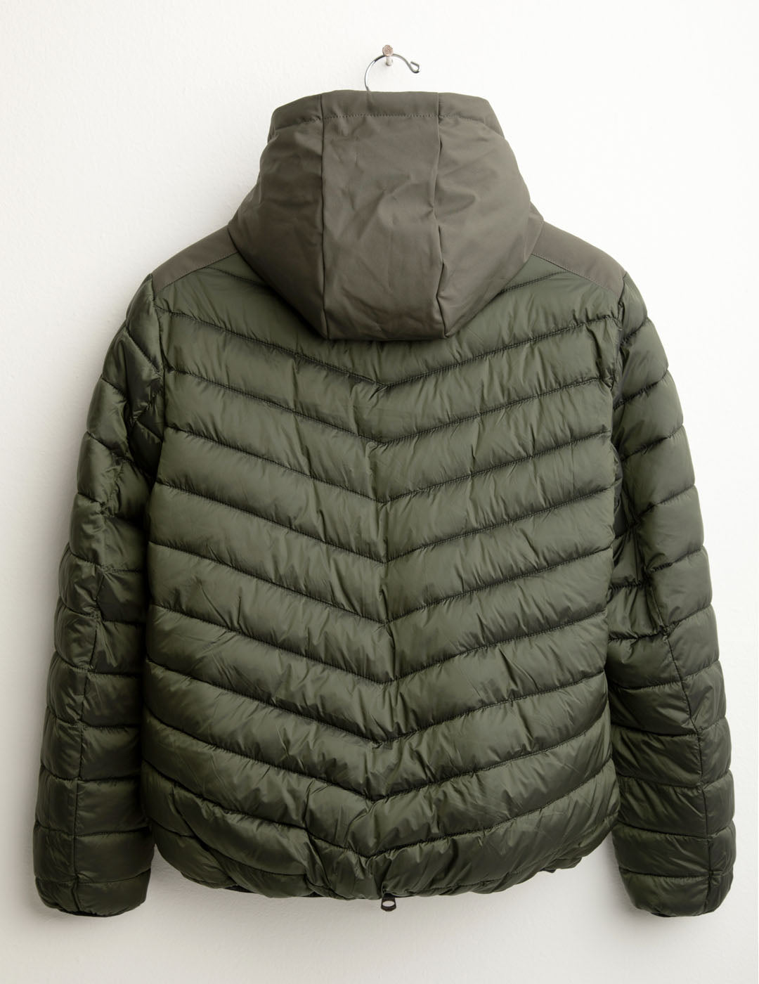 Giubbotto imbottito bimateriale reversibile uomo army fm25w05ku cc-a0804 Giubbotto imbottito bimateriale reversibile