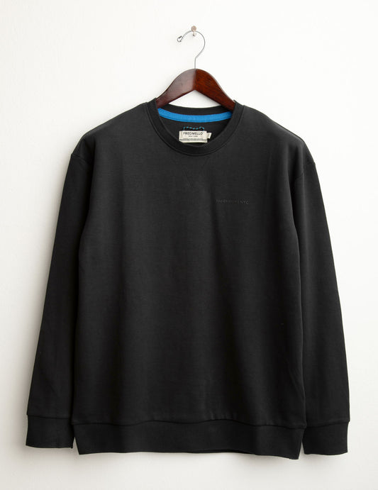 Felpa girocollo con lettering 3D uomo black fm25w06fg cc-a0951