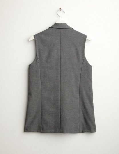 Blazer smanicato doppiopetto