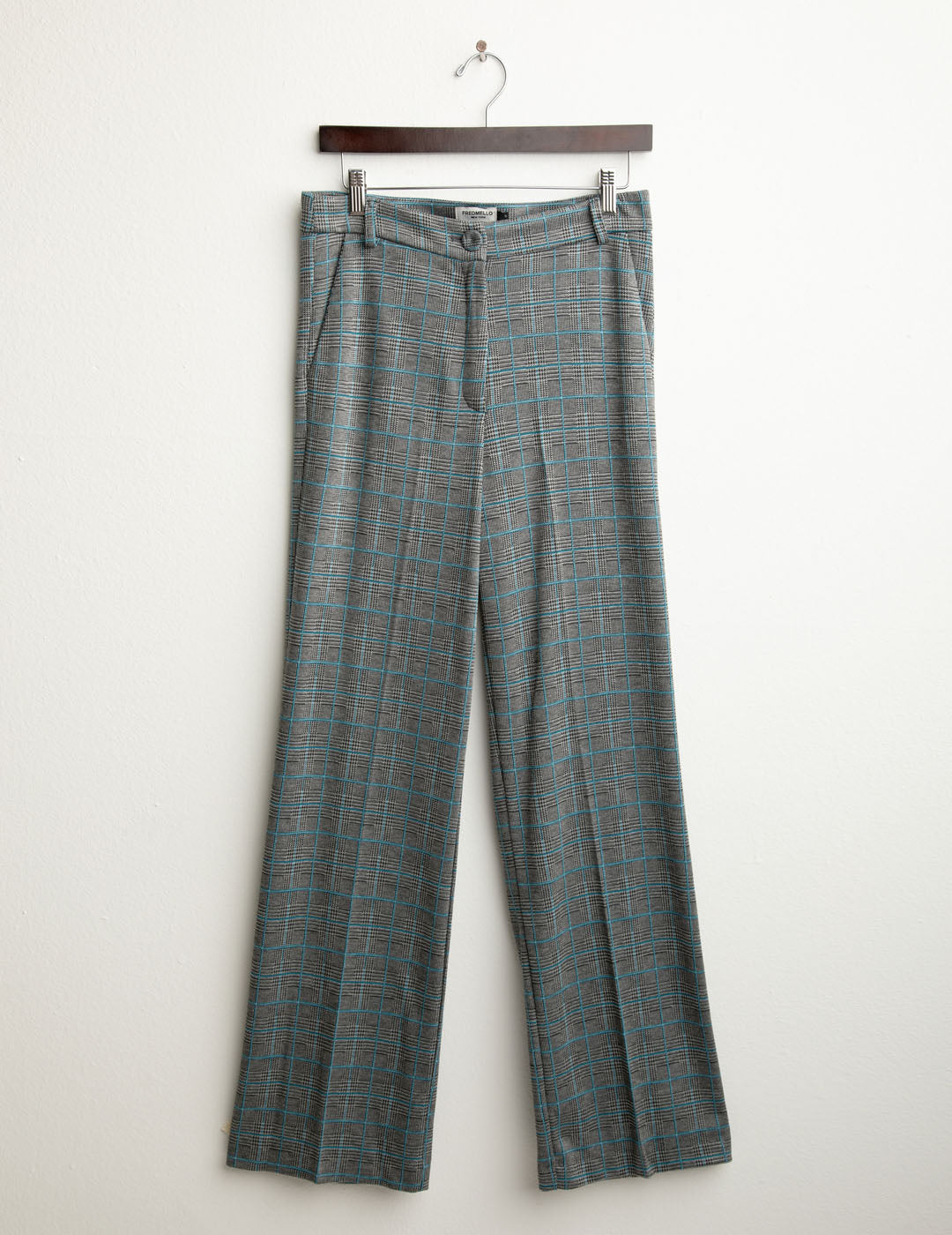 Yarn-dyed flared trousers woman sky fw25w10pt cc-a0705 Yarn-dyed flared trousers
