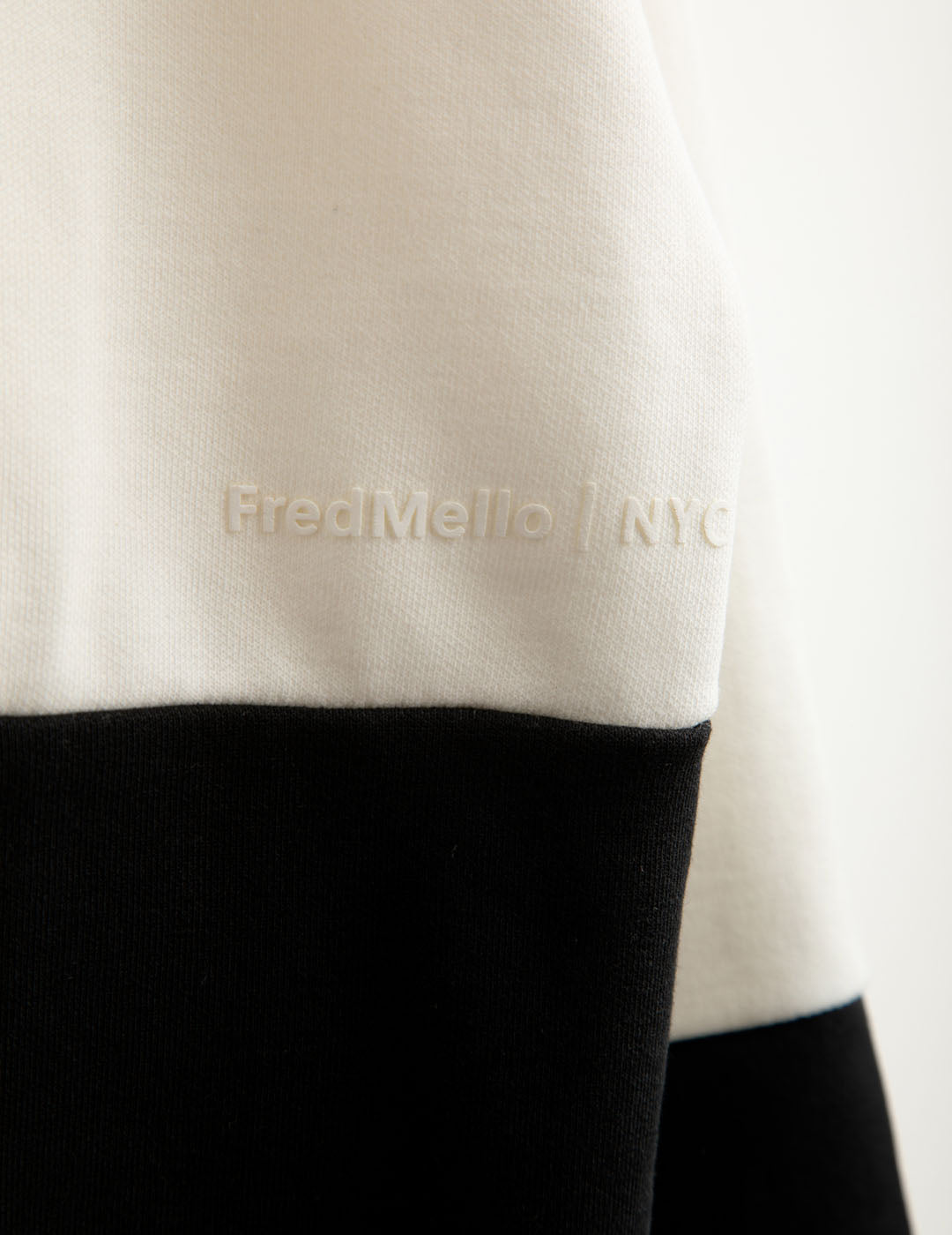 Color block hooded zip sweatshirt man off white fm25w10fz cc-a0002 Color block hooded zip sweatshirt