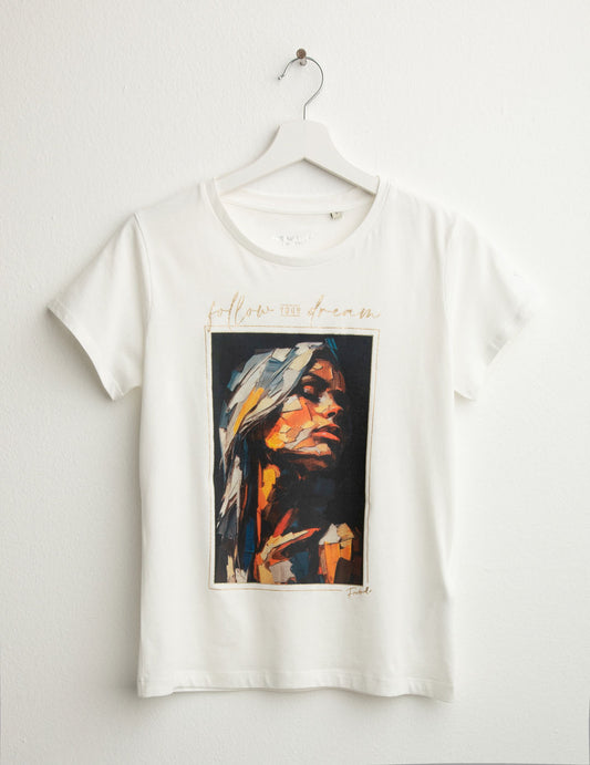 High-definition printed T-shirt woman off white fw25w01tg cc-a0002